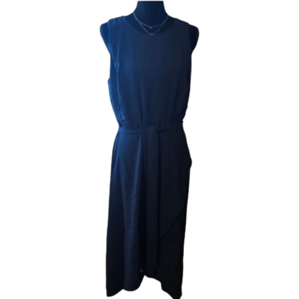 Anne Klein NWT Women's size 12 navy sleeveless dress - Picture 1 of 6
